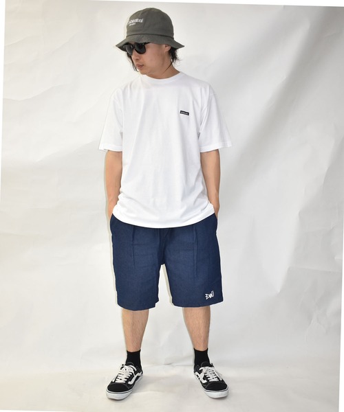 DOUBLE STEAL(ダブルスティール)の「ビッグペイズリー Tシャツ(Tシャツ/カットソー・メンズ・ブラック系その他/ブラック/ホワイト/ホワイト系その他・LARGE/X-LARGE/MEDIUM)」の14枚目の写真