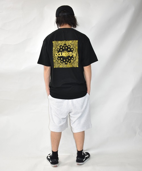 DOUBLE STEAL(ダブルスティール)の「ビッグペイズリー Tシャツ(Tシャツ/カットソー・メンズ・ブラック系その他/ブラック/ホワイト/ホワイト系その他・LARGE/X-LARGE/MEDIUM)」の18枚目の写真