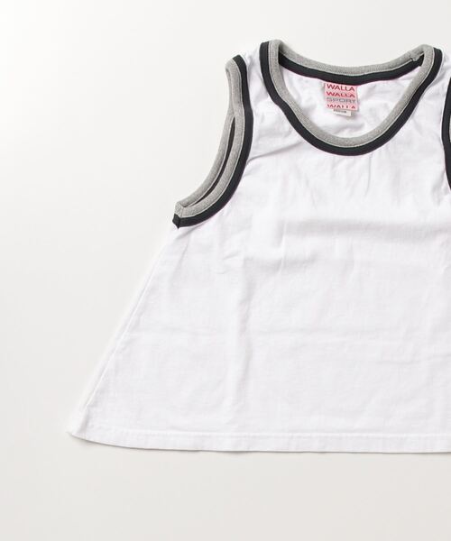 WALLA WALLA SPORT(ワラワラスポーツ)の「DOUBLE RINGER TANK TOP(タンクトップ・レディース・ブラック/レッド/ネイビー/イエロー・MEDIUM)」の6枚目の写真