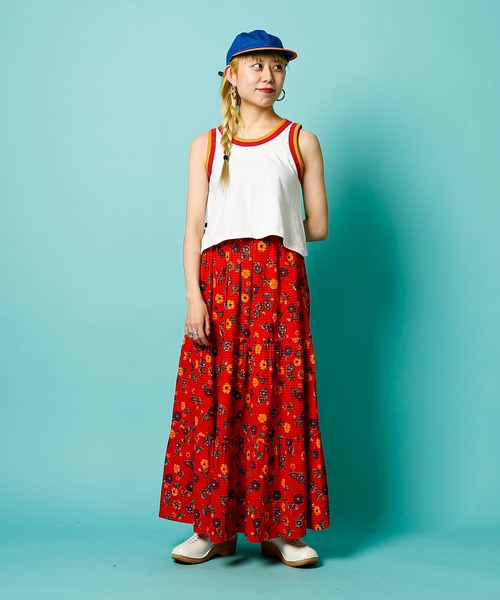 WALLA WALLA SPORT(ワラワラスポーツ)の「DOUBLE RINGER TANK TOP(タンクトップ・レディース・ブラック/レッド/ネイビー/イエロー・MEDIUM)」の14枚目の写真