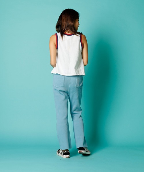 WALLA WALLA SPORT(ワラワラスポーツ)の「DOUBLE RINGER TANK TOP(タンクトップ・レディース・ブラック/レッド/ネイビー/イエロー・MEDIUM)」の11枚目の写真