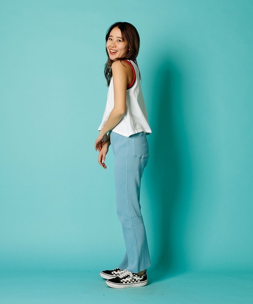 WALLA WALLA SPORT(ワラワラスポーツ)の「DOUBLE RINGER TANK TOP(タンクトップ・レディース・ブラック/レッド/ネイビー/イエロー・MEDIUM)」の10枚目の写真
