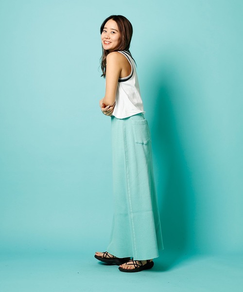 WALLA WALLA SPORT(ワラワラスポーツ)の「DOUBLE RINGER TANK TOP(タンクトップ・レディース・ブラック/レッド/ネイビー/イエロー・MEDIUM)」の8枚目の写真
