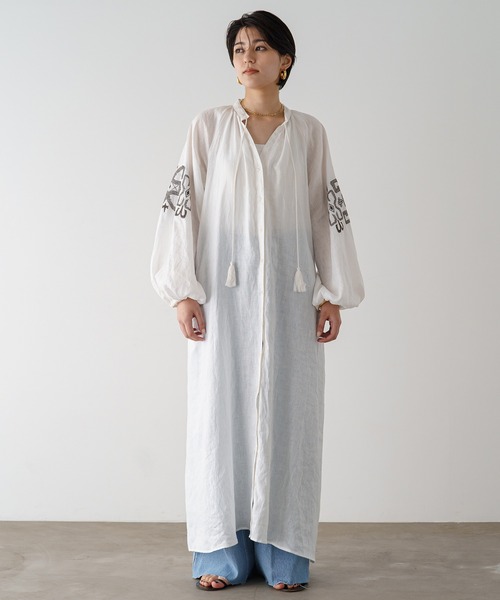 LOUNGEDRESS（ラウンジドレス）の「リネン刺繍ワンピース