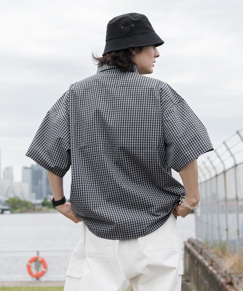 完売品　Wudge_boy ダメージハーフジップチェックシャツ 本日4/23(水)21時~ チェックシャツ発売です⭐︎ ※ZOZOTOWNでの