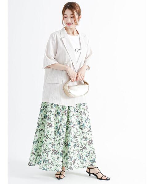 Te chichi(テチチ)の「箔プリントTシャツ(Tシャツ/カットソー・レディース・ゴールド/シルバー/ブラック・F)」の10枚目の写真