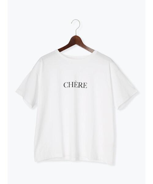 Te chichi(テチチ)の「箔プリントTシャツ(Tシャツ/カットソー・レディース・ゴールド/シルバー/ブラック・F)」の6枚目の写真