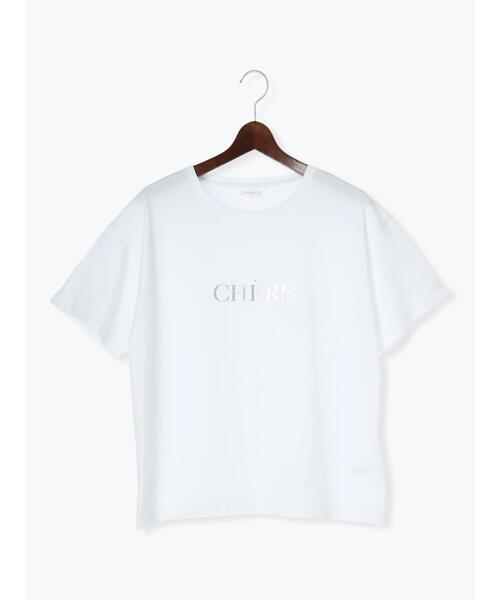 Te chichi(テチチ)の「箔プリントTシャツ(Tシャツ/カットソー・レディース・ゴールド/シルバー/ブラック・F)」の11枚目の写真