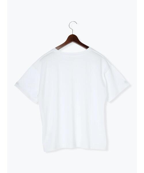 Te chichi(テチチ)の「箔プリントTシャツ(Tシャツ/カットソー・レディース・ゴールド/シルバー/ブラック・F)」の12枚目の写真