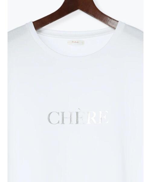 Te chichi(テチチ)の「箔プリントTシャツ(Tシャツ/カットソー・レディース・ゴールド/シルバー/ブラック・F)」の13枚目の写真
