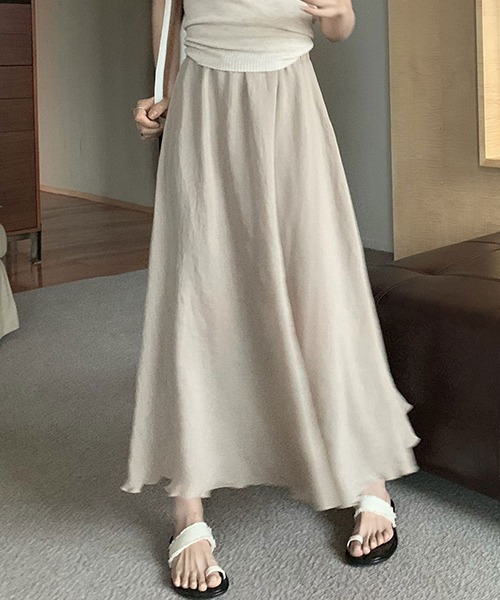 gossip!ロサンゼルス(ゴシップロサンゼルス)の「YUGA ハイウエストAラインスカート(スカート・レディース・ブラック/カーキ/ピンク/オフホワイト・FREE)」の22枚目の写真