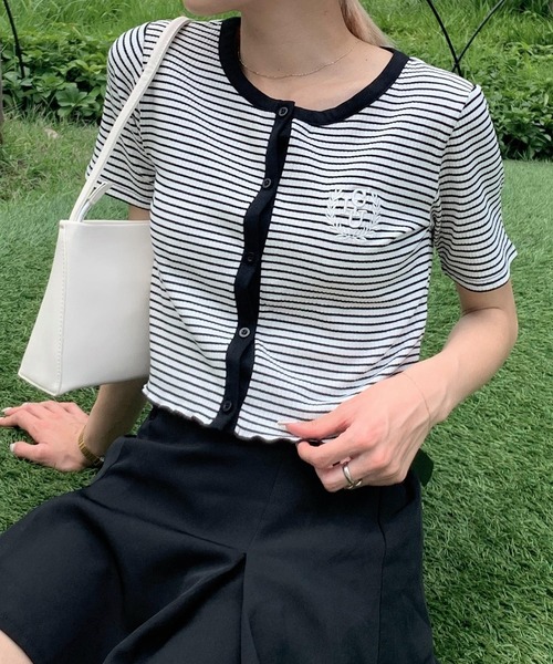 ALAND（エーランド）の「3.3 Field Trip／シシュウボタンカーディガン 2964183（カーディガン/ボレロ・レディース・ホワイト/その他1・MEDIUM）」の2枚目の写真