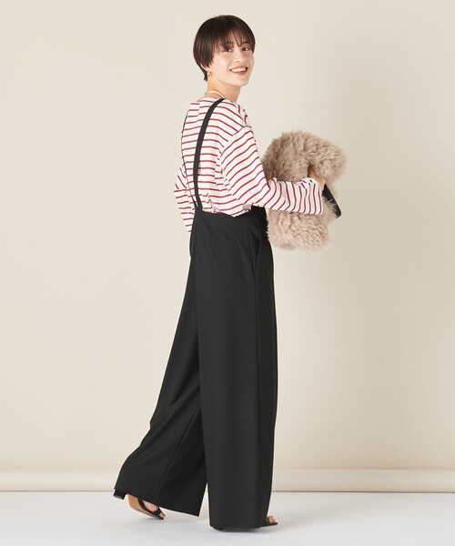 未使用 NOLLEY'S ウォッシャブル サロペット 24SS ブラック パンツ 未使用 NOLLEY'S ウォッシャブル サロペット 24SS ブラック
