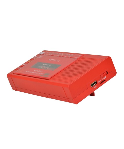 BEAMS RECORDS（ビームスレコーズ）の「WINTECH / SCT-R227 MicroSD/USB録音対応モノラルラジカセ（生活家電・メンズ・レッド・ONE SIZE）」の14枚目の写真