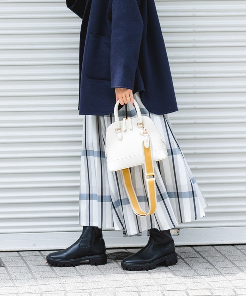 RODE SKO（ロデスコ）の「テープショルダー2WAYバッグ（ショルダーバッグ・レディース・ブラック/グレー/オフホワイト・ONE）」の6枚目の写真