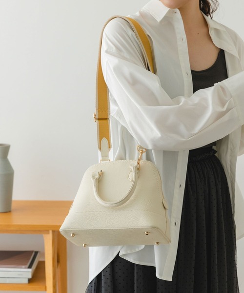 RODE SKO（ロデスコ）の「テープショルダー2WAYバッグ（ショルダーバッグ・レディース・ブラック/グレー/オフホワイト・ONE）」の21枚目の写真