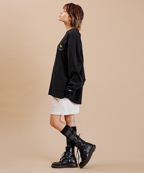 （What it isNt）ART BY MARKGONZALES（ワットイットイズント）の「(What it isNt)ART BY MARKGONZALES/ワット イット イズント マークゴンザレス オーバーサイズロンT ロゴロンT バックロゴ ピグメントT DESI 2H7-63394（Tシャツ/カットソー・レディース・ブラック/チャコールグレー/ライトグレー・L/M）」の17枚目の写真