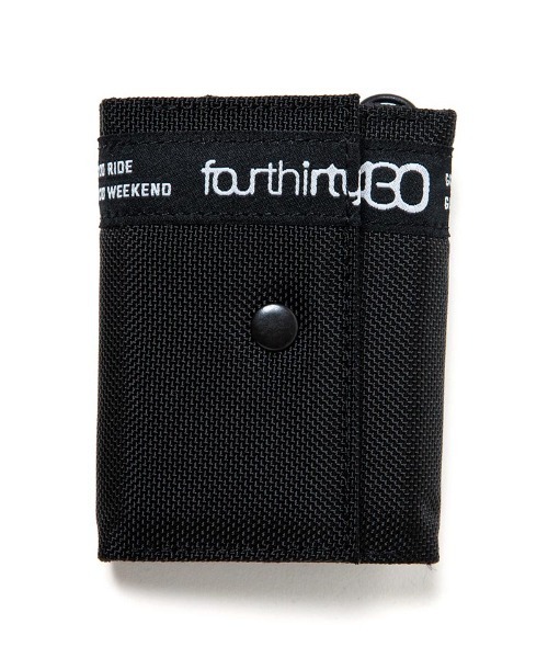 430(フォーサーティ)の「mko11414- WF MINIMUM WALLET ウォレット(財布・メンズ・ブラック・ONE SIZE)」の2枚目の写真