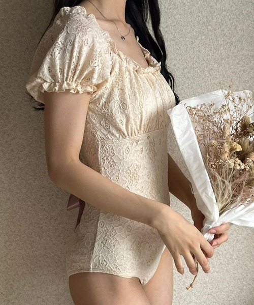 セール】バックリボンワンピース水着（水着）｜fiere
