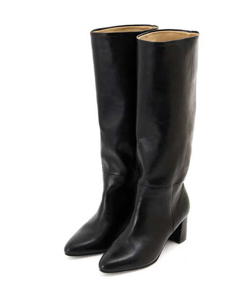 NATURAL BEAUTY BASIC（ナチュラルビューティーベーシック）の「◇【美人百花12月号・Oggi12月号・sweet・SPRiNG掲載】アーモンドトウロングブーツ（ブーツ・レディース・ブラウン/ブラック・SMALL/MEDIUM/LARGE）」の3枚目の写真