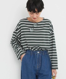 AMERICAN HOLIC | サイドスリットボーダーカットチュニック(チュニック)