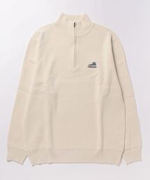 CONVERSE | 【CONVERSE/コンバース】ミラノリブ ハーフジップ　セーター 　マシンウォッシャブル 　イージーケア　フロントジップ　モックネック　ハイネック　ワンポイント刺繍(ニット/セーター)