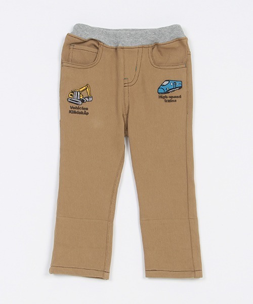 kladskap(クレードスコープ)の「乗り物裾折り返しストレートパンツ(その他パンツ・キッズ・モカ/ブラック・130cm/90cm/80cm/100cm/110cm/120cm)」の1枚目の写真