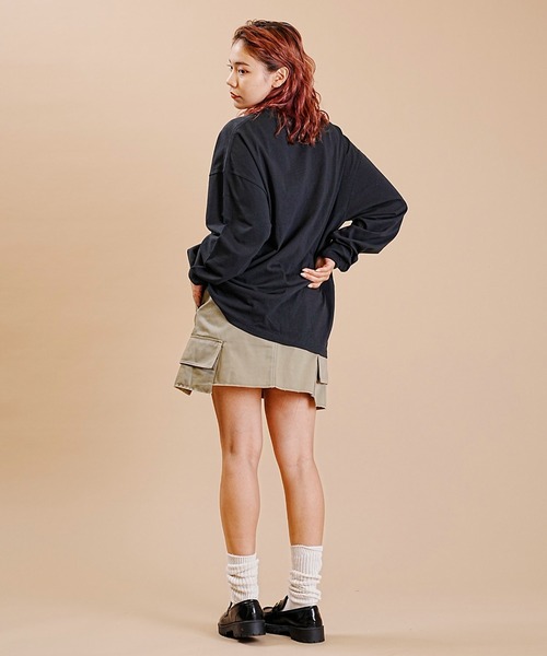 Dickies(ディッキーズ)の「【ムラサキスポーツ別注】Dickies/ディッキーズ カーゴミニスカート ステッチ ミニスカ 80232700(スカート・レディース・ベージュ/ブラック/グリーン・S/M)」の16枚目の写真