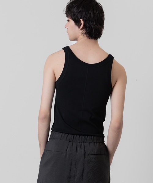 ATTACHMENT（アタッチメント）の「スビンコットン リブタンクトップ / SVIN CO RIB TANK TOP（タンクトップ・メンズ・ホワイト/ブラック/グレー・3/1/2/4）」の18枚目の写真