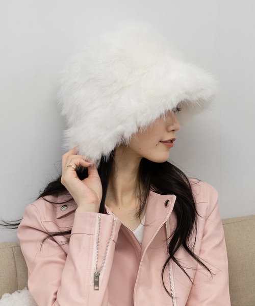 セール】フェイクファーボリューム ハット（ハット）｜pumpkin port