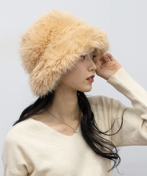 【MARNI】フェイクファーハット ファー ボア MARNI(マルニ) 帽子(レディース) - 海外通販のBUYMA