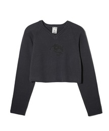 EYE GRAPHIC COMPACT KNIT TOP