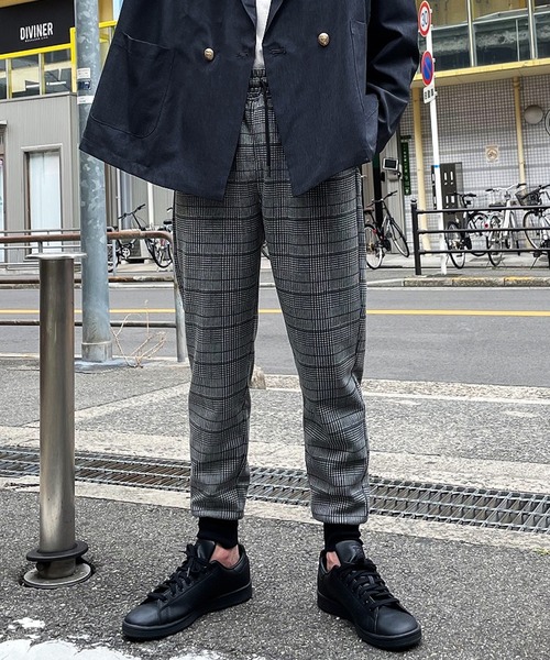 MinoriTY（マイノリティ）の「【MinoriTY】毛玉ができないスウェットジョガーパンツ メンズ スウェットパンツ テーパードパンツ ルーズフィット（スウェットパンツ・メンズ・ブラック/カーキ/パープル/オートミール/チェック/杢グレー・S/M/L/XL）」の7枚目の写真