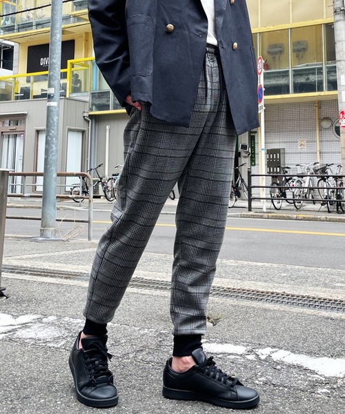 MinoriTY（マイノリティ）の「【MinoriTY】毛玉ができないスウェットジョガーパンツ メンズ スウェットパンツ テーパードパンツ ルーズフィット（スウェットパンツ・メンズ・ブラック/カーキ/パープル/オートミール/チェック/杢グレー・S/M/L/XL）」の8枚目の写真