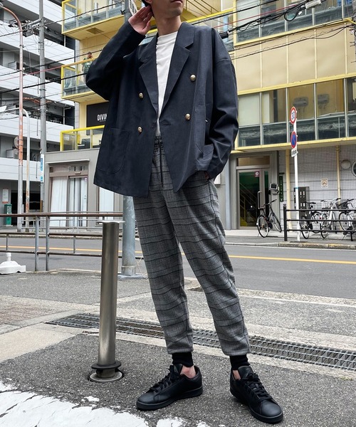 MinoriTY（マイノリティ）の「【MinoriTY】毛玉ができないスウェットジョガーパンツ メンズ スウェットパンツ テーパードパンツ ルーズフィット（スウェットパンツ・メンズ・ブラック/カーキ/パープル/オートミール/チェック/杢グレー・S/M/L/XL）」の9枚目の写真