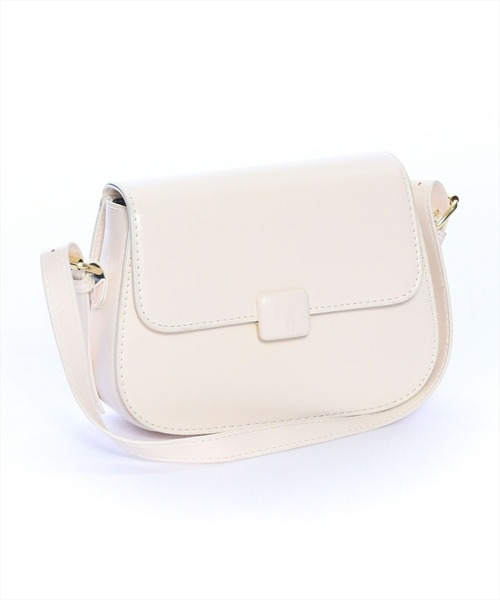 clear（クリア）の「スクエアショルダーバッグ（ショルダーバッグ・レディース・ピンク/ブラウン/ブラック/オフホワイト・F）」の2枚目の写真