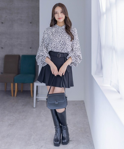 clear（クリア）の「スクエアショルダーバッグ（ショルダーバッグ・レディース・ピンク/ブラウン/ブラック/オフホワイト・F）」の12枚目の写真