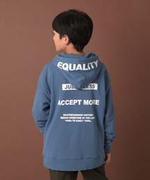 GLAZOS | 【毛玉になりにくい/しっかり素材】裏毛・フードプリントパーカー(その他トップス)