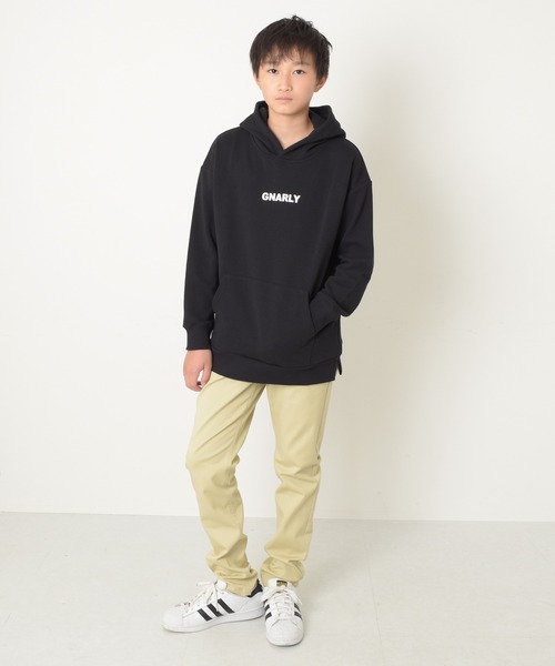 GLAZOS（グラソス）の「【毛玉になりにくい/しっかり素材】裏毛・フードプリントパーカー（その他トップス・キッズ・オートミール/カーキ/ライトブルー/ブラック・160cm/170cm/130cm/140cm/150cm）」の6枚目の写真