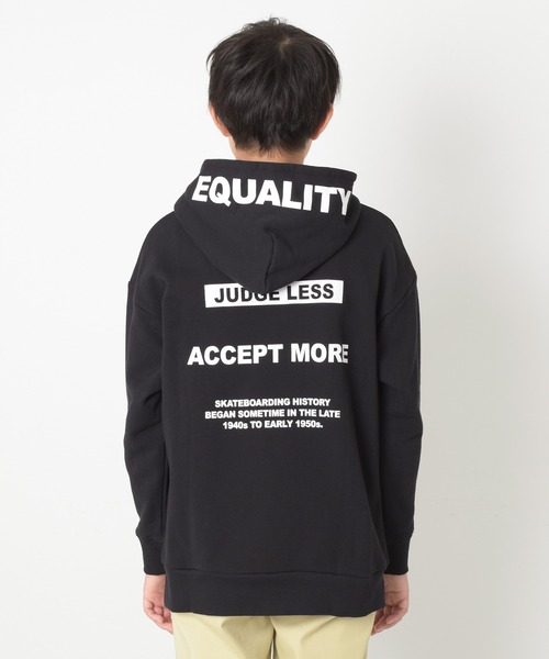 GLAZOS（グラソス）の「【毛玉になりにくい/しっかり素材】裏毛・フードプリントパーカー（その他トップス・キッズ・オートミール/カーキ/ライトブルー/ブラック・160cm/170cm/130cm/140cm/150cm）」の8枚目の写真