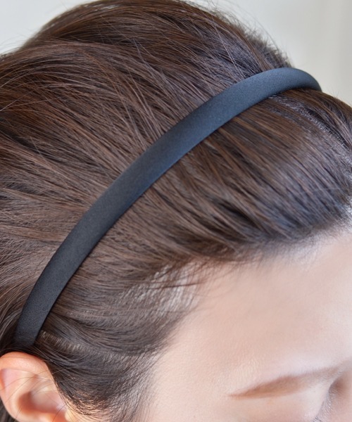 Fun & Daily（ファンアンドデイリー）の「ナローカラーファブリックカチューシャ（カチューシャ・レディース・ブルー/ホワイト/ブラック/パープル/グリーン/イエロー/ピンク/チャコールグレー/ブラウン/レッド・FREE）」の16枚目の写真