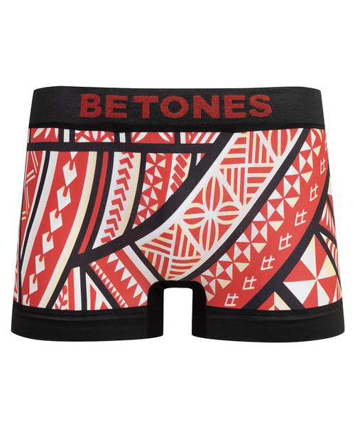 BETONES(ビトーンズ)の「【BETONES/ビトーンズ】「TAPA」 アンダーウェア ボクサー TAPA-TAP001(ボクサーパンツ・レディース・ブラック/レッド・FREE)」の1枚目の写真