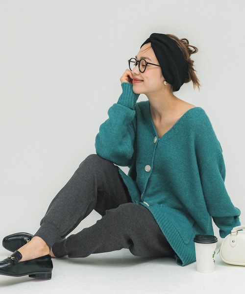 coca(coca)(コカ)の「ニットジョガーパンツ(その他パンツ・レディース・ブラック/チャコール・L/M)」の2枚目の写真