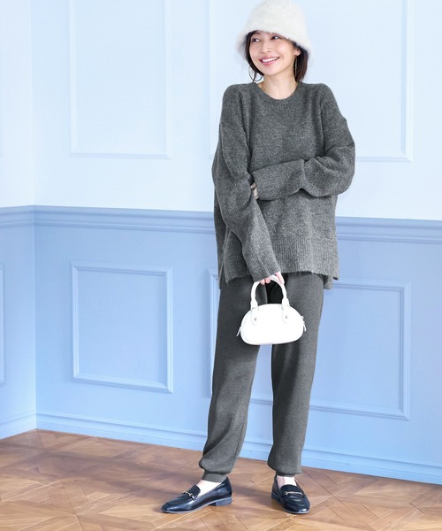 coca(coca)(コカ)の「ニットジョガーパンツ(その他パンツ・レディース・ブラック/チャコール・L/M)」の10枚目の写真