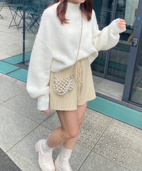 セール】リブニットショートパンツ（その他パンツ）｜one after