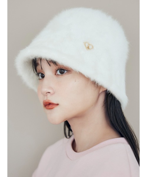 CALNAMUR（カルナムール）の「シャギーハット（ハット・レディース・ホワイト/ブラック・FREE）」の19枚目の写真