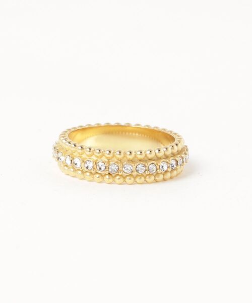 ebine（エビネ）の「金属アレルギー対応/Tsubu Zircon Eternity Ring / サージカルステンレス/リング（リング・レディース・ゴールド・16号/13号/11号）」の7枚目の写真