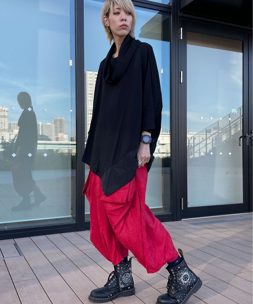 rovtski（ロフトスキー）の「フェイクスエード変形パンツ（その他パンツ・レディース・ブラック/レッド/テラコッタ/グリーン・FREE）」の16枚目の写真