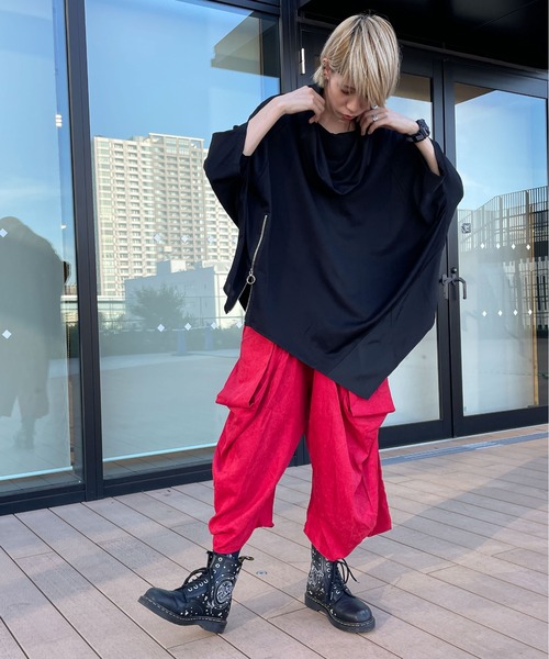 rovtski（ロフトスキー）の「フェイクスエード変形パンツ（その他パンツ・レディース・ブラック/レッド/テラコッタ/グリーン・FREE）」の17枚目の写真