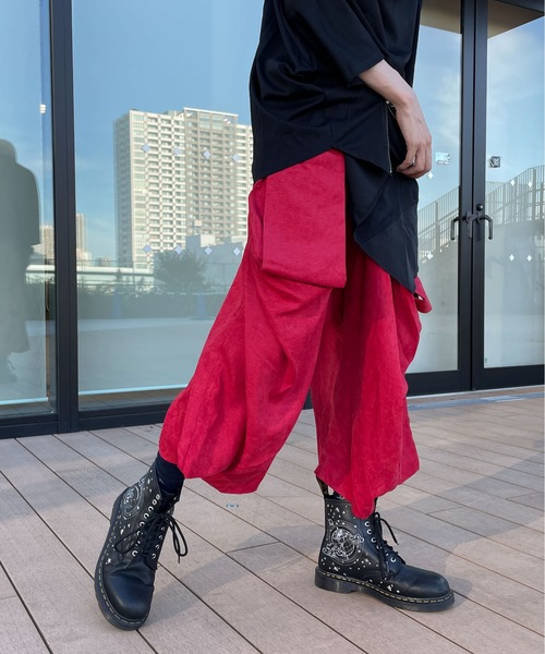 rovtski（ロフトスキー）の「フェイクスエード変形パンツ（その他パンツ・レディース・ブラック/レッド/テラコッタ/グリーン・FREE）」の21枚目の写真